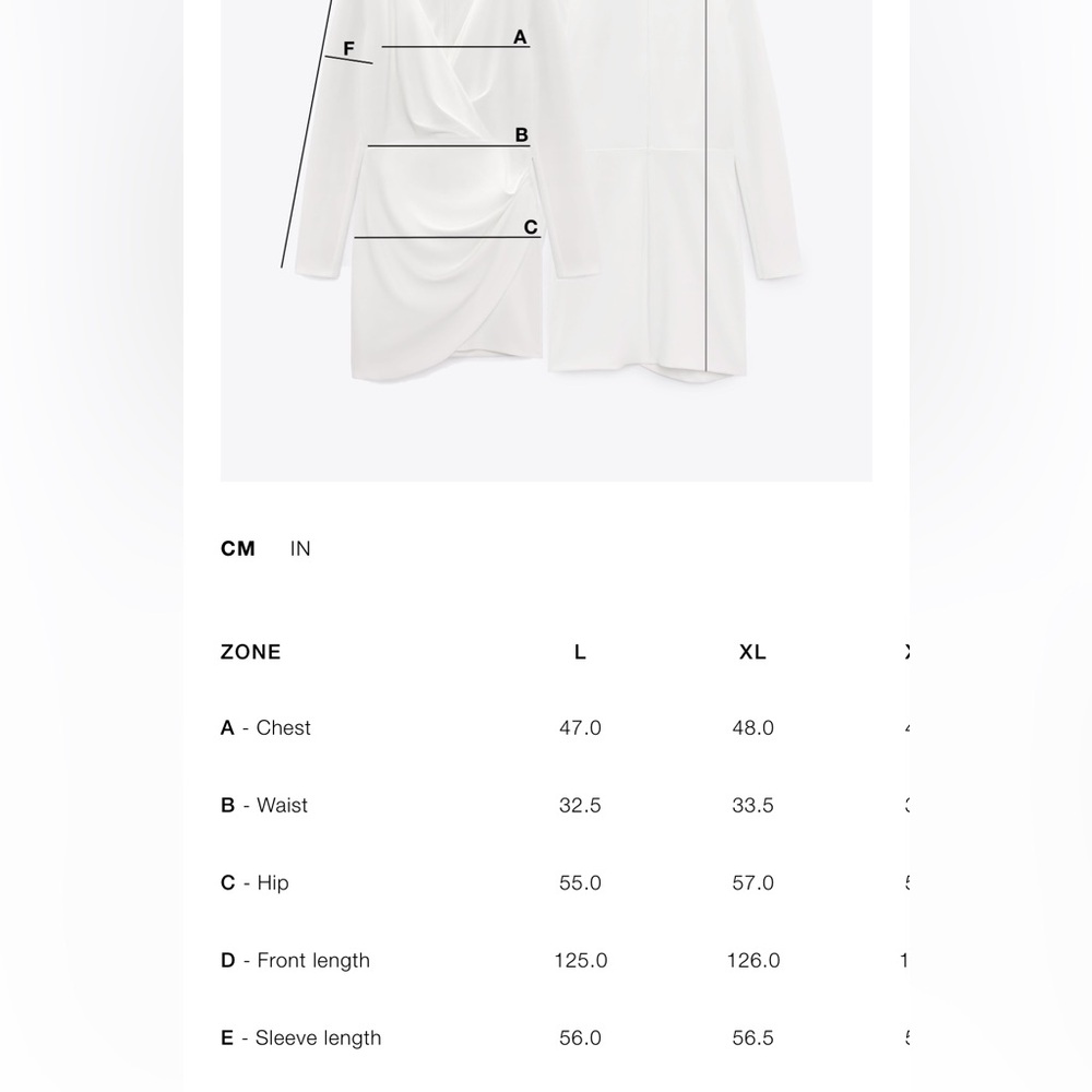 Zara Cream Long Sleeve Sundress V-Neck - Picture 5 of 5